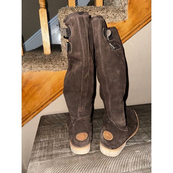 EMU Australia Boots Womens 10 Toowoobah Knee High Tall Riding Brown Leather - Picture 5 of 6